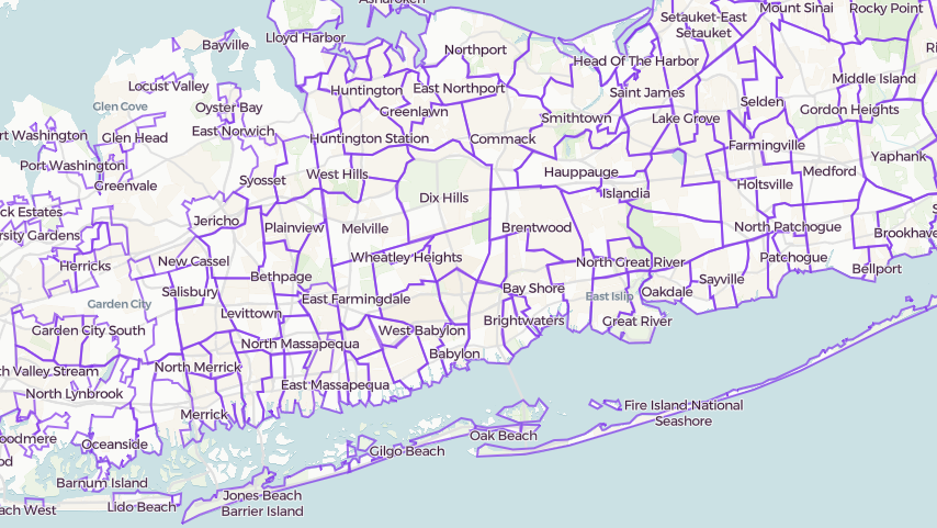 Suffolk County Ny District Map 